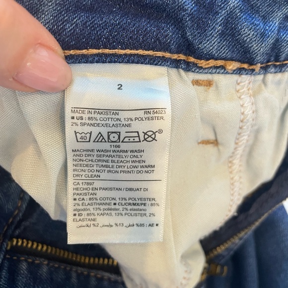 Women's Old Navy‎ Rockstar Super Skinny High Rise Denim Blue Jeans Size 2 - Picture 3 of 4